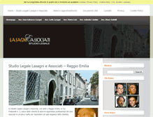 Tablet Screenshot of lasagnieassociati.com